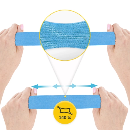 Kineziológiai tapasz Kinesio Tape, 5 m x 5 cm