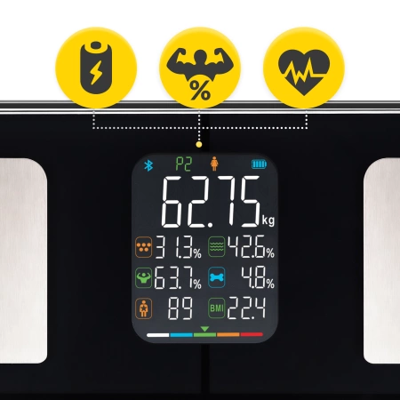 EVO elektronikus analitikus fürdőszobai mérlegek