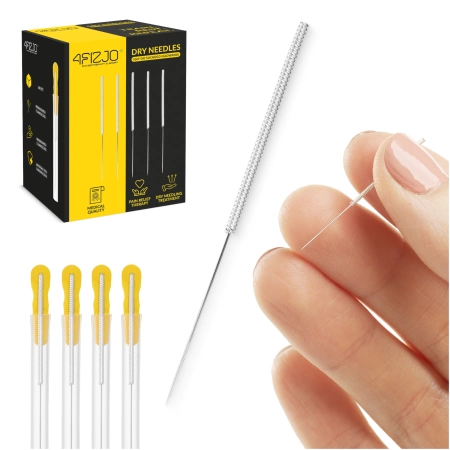 Vezetővel rendelkező akupunktúrás tűk, 100 db, 0,25 x 25 mm