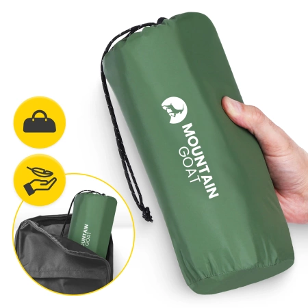 Mountain Goat egyszemélyes önfelfújódó túramatrac, khaki