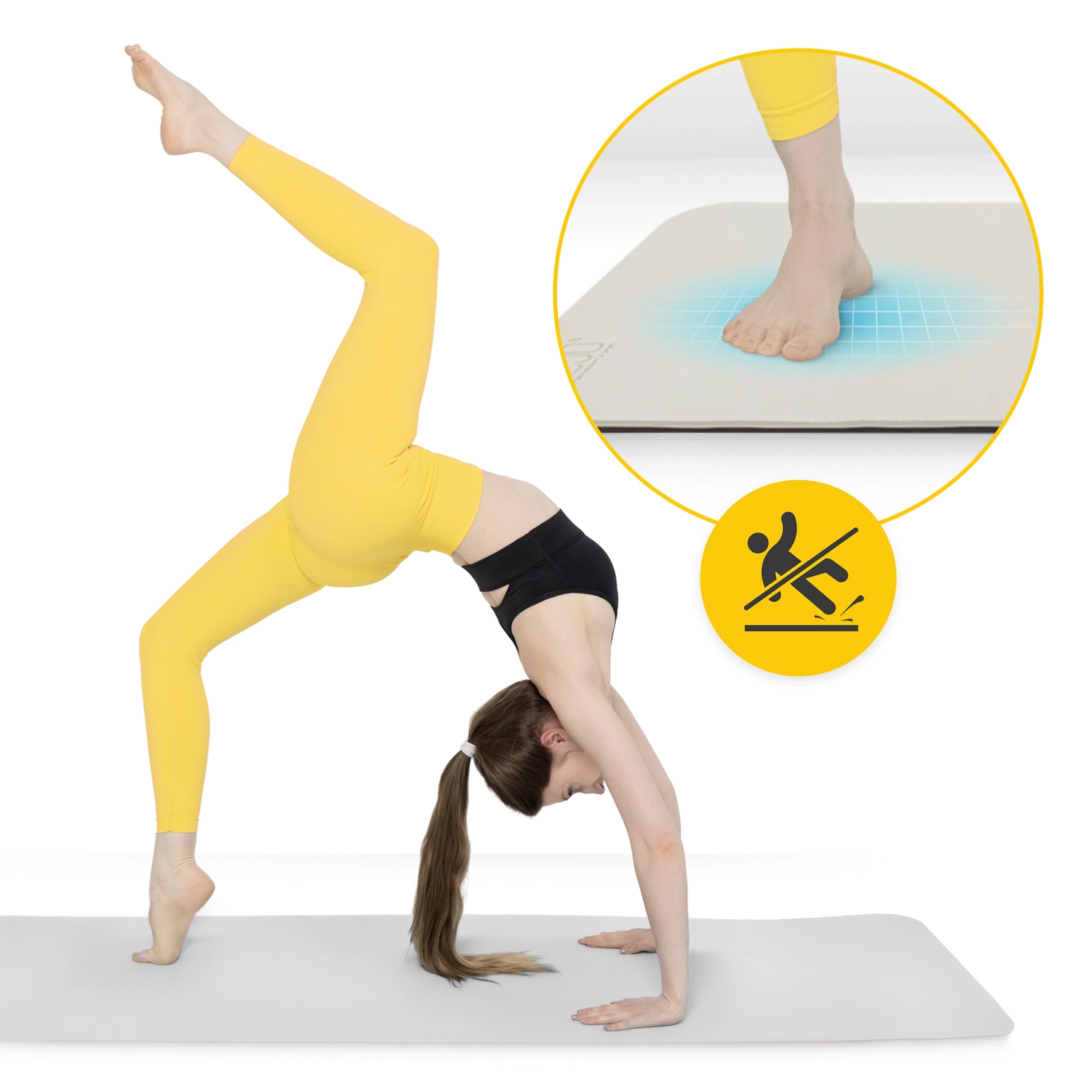 mata do cwiczen antyposlizgowa profesjonalna joga pilates kauczukowa