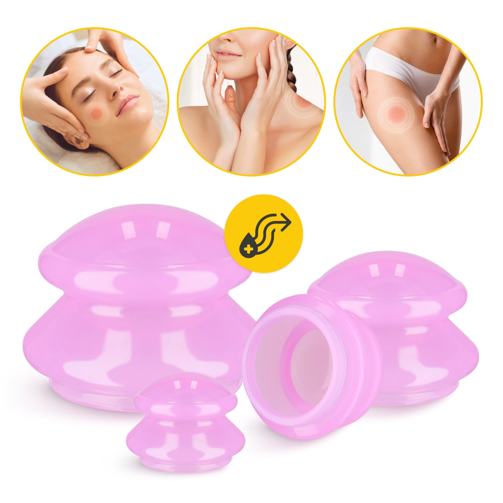 banki chinskie do masazu ciała do twarzy silikonowe