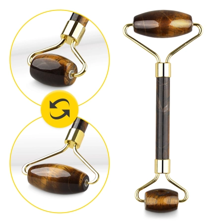 Természetes kvarc arcgörgő Tigris szeme