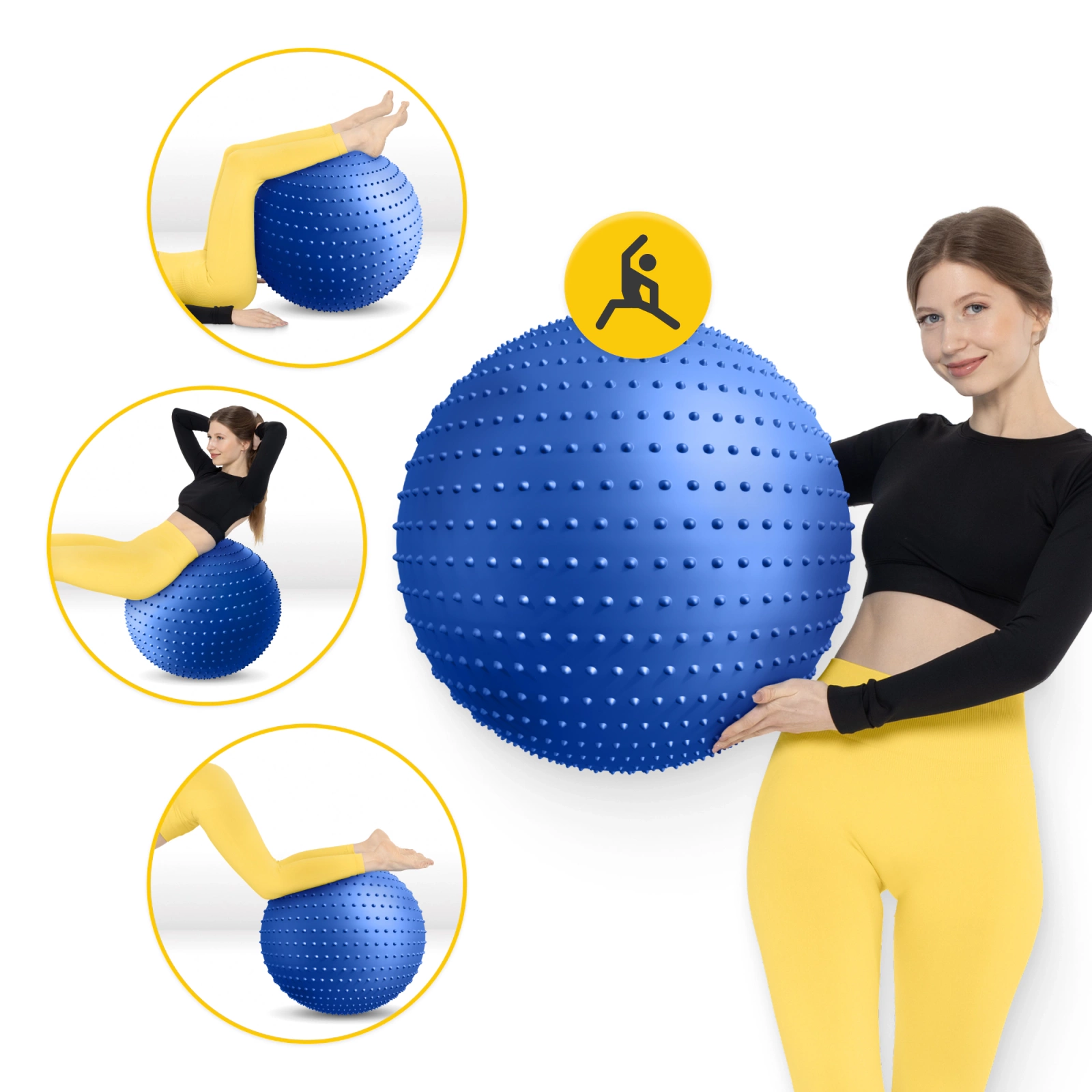 pilka gimnastyczna dmuchana do rehabilitacji 