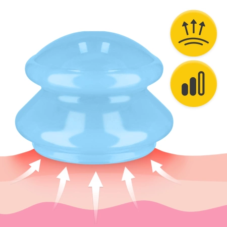 MED+ szilikonköpöly készlet, 4 db, kék