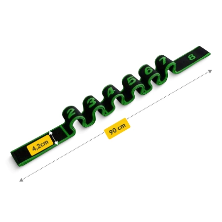 Fitness nyújtószalag, 90 cm, zöld