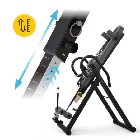 Gerincnyújtó inverziós pad, szürke