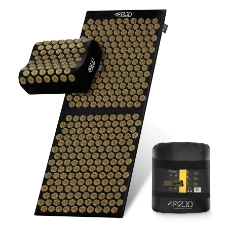 ERGO párnával ellátott akupresszúrás matrac, XL, fekete