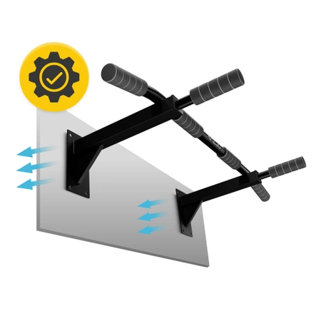 Falra szerelhető húzódzkodó rúd