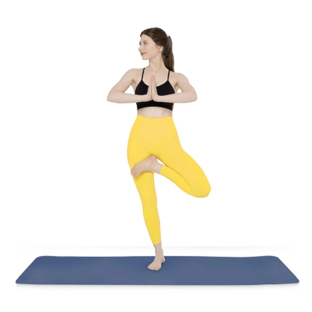 TPE csúszásgátló torna- és jógaszőnyeg, 1 cm, sötétkék