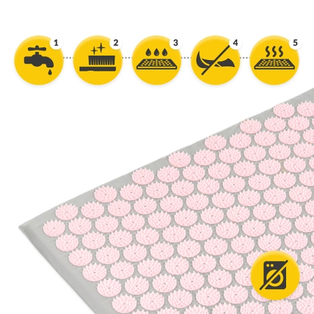 ECO akupresszúrás matrac párnával, XL, rózsaszín