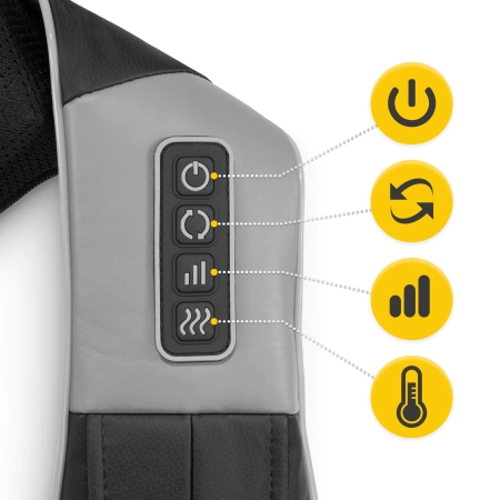 SHIATSU ULTRA+ nyak- és nyakmasszírozó, szürke