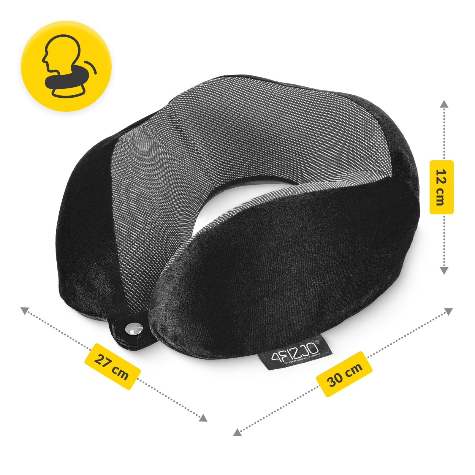 poduszka rogal podrozna do samolotu do samochodu