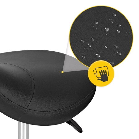 ERGO nyeregülésű forgó masszázsszék, fekete