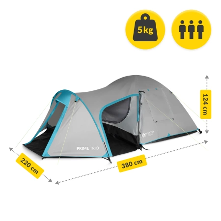 Mountain Goat PRIME TRIO turistasátor, szürke