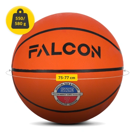 Falcon kosárlabda, 7-es méret, narancssárga