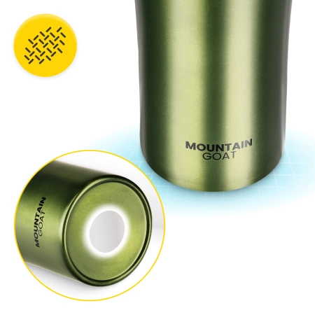 Mountain Goat TRAVEL termosz, 380 ml, zöld