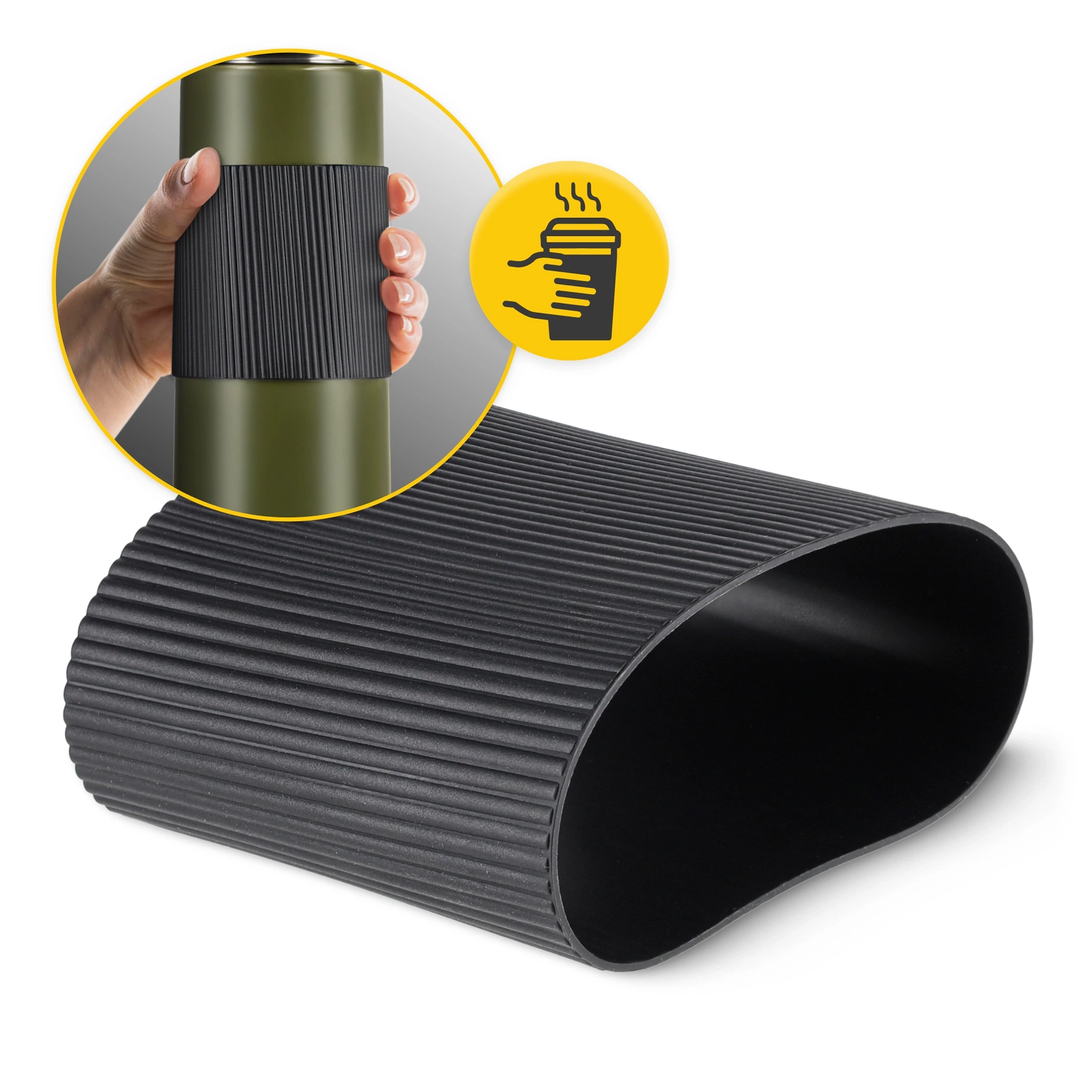 termos stalowy zielony duzy