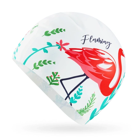 TSUNAMI női úszósapka, flamingós minta