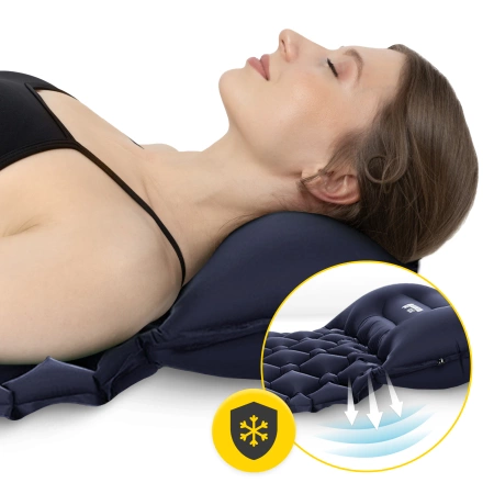 Mountain Goat egyszemélyes önfelfújódó túramatrac, sötétkék