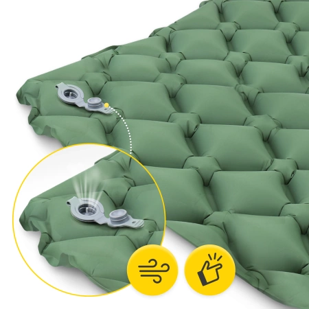 Mountain Goat egyszemélyes felfújható túramatrac, khaki