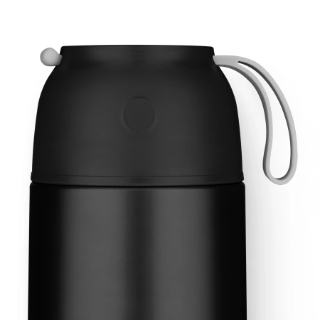 720 ml-es rozsdamentes acél ebédtermosz, fekete