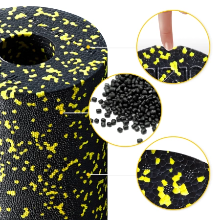 EPP masszázshenger és golyó készlet, 6 db, sárga