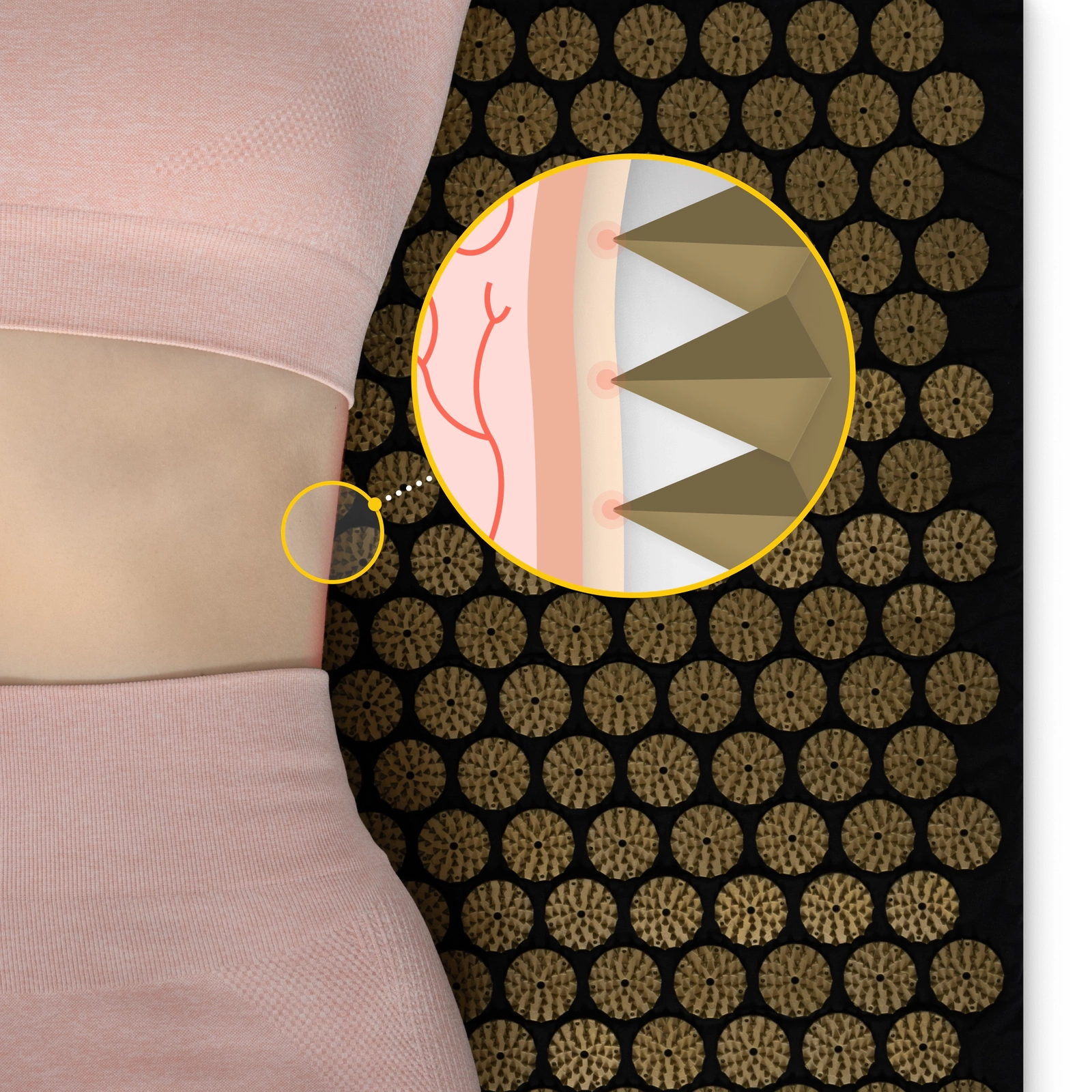 duża mata akupresura klasyczna masaz