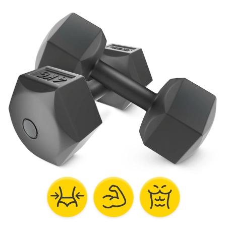 Bitumenes kézi súlyzó 2 x 4 kg