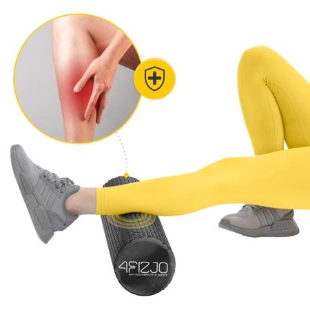 CARE+ bordázott masszázshenger, 90 cm, fekete