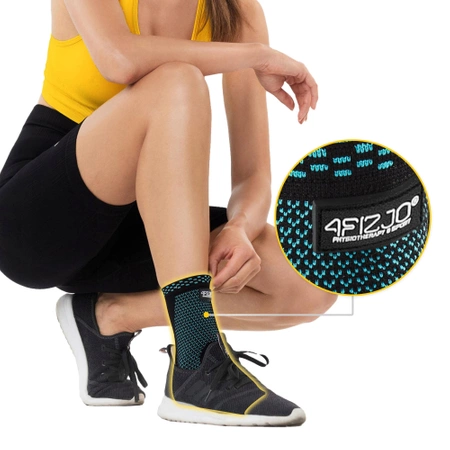 Rugalmas bokaszorító, L, kék