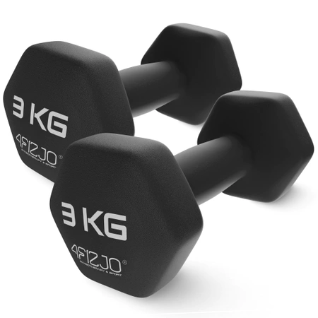 Classic öntöttvas kézisúlyzó, 2 x 3 kg