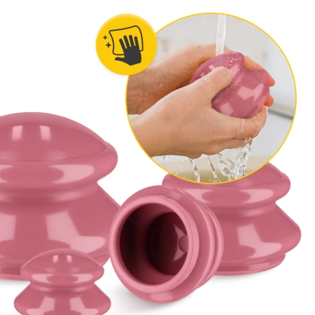 Gumiköpöly készlet, 4 db, rózsaszín