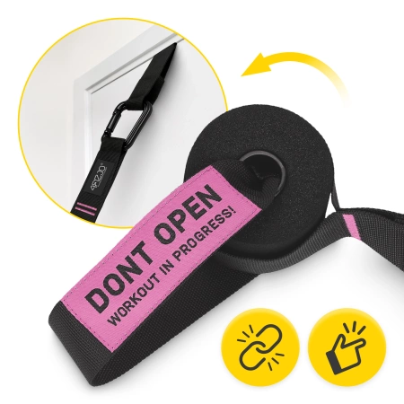 ABS húzódzkodó torna gyűrűk, fekete és rózsaszín