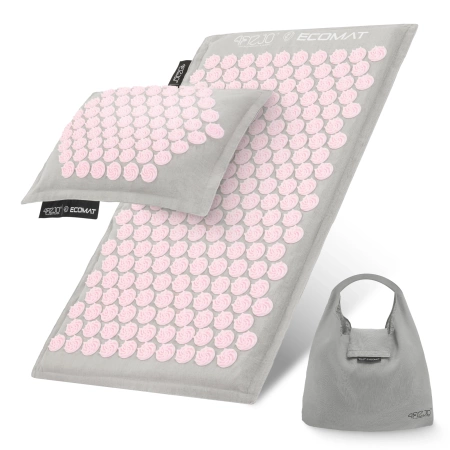 ECO akupresszúrás matrac hajdina- és töltettel, rózsaszín