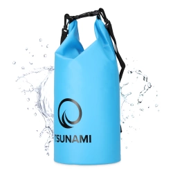 TSUNAMI vízálló zsák, 10 l, kék