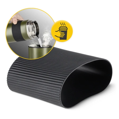 Rozsdamentes acél étkezési termosz, 1 l, zöld