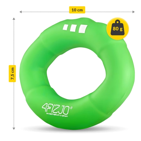 Szilikon kézerősítő, zöld