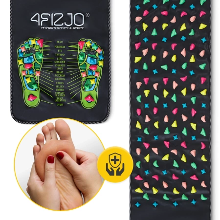 Kavicsos talpmasszírozó szőnyeg, 175 x 35 cm