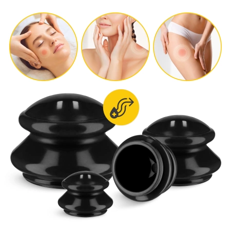 Gumiköpöly készlet, 4 db, fekete