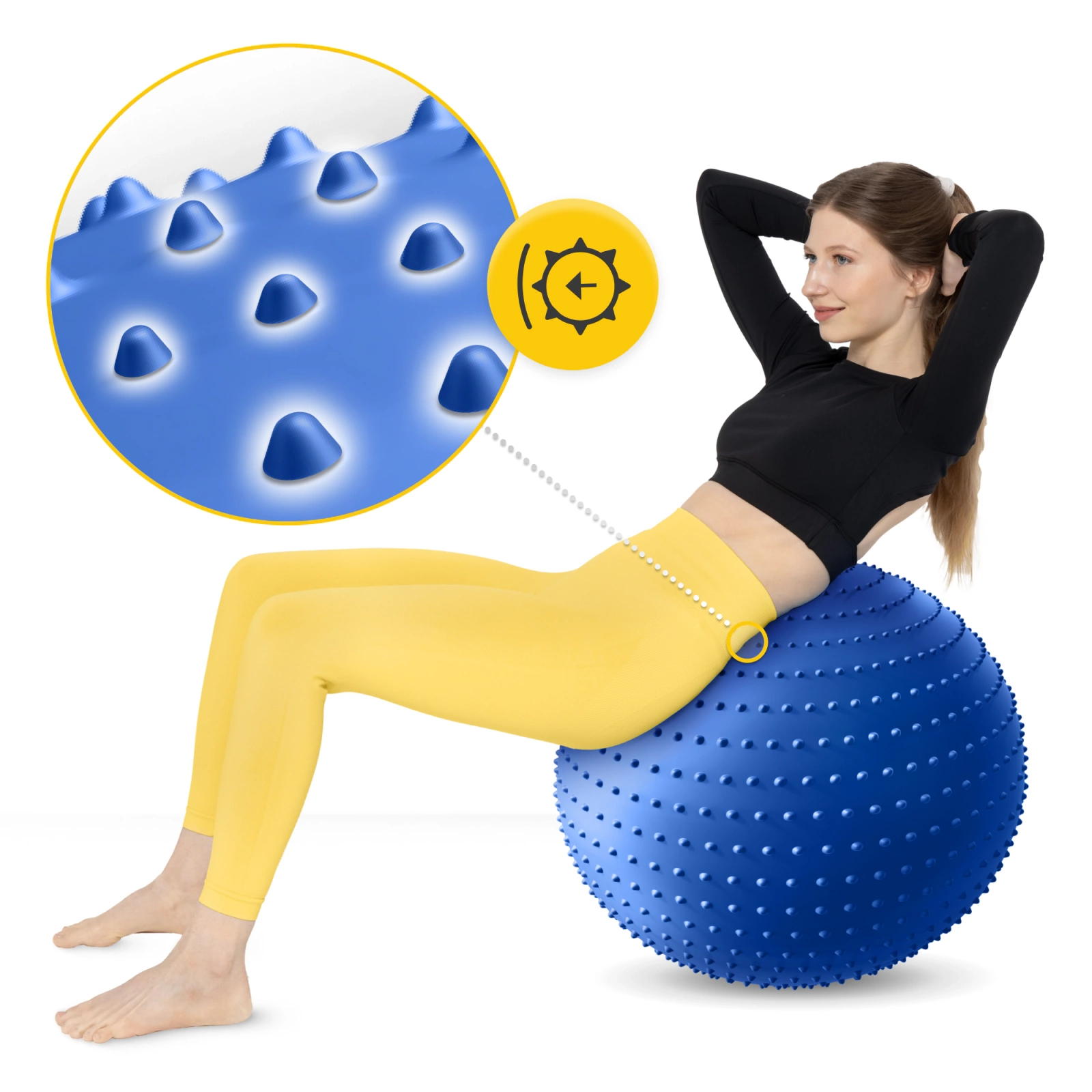 pilka gimnastyczna dmuchana do rehabilitacji 