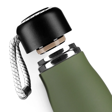 Termosz palack pánttal, 540 ml, zöld