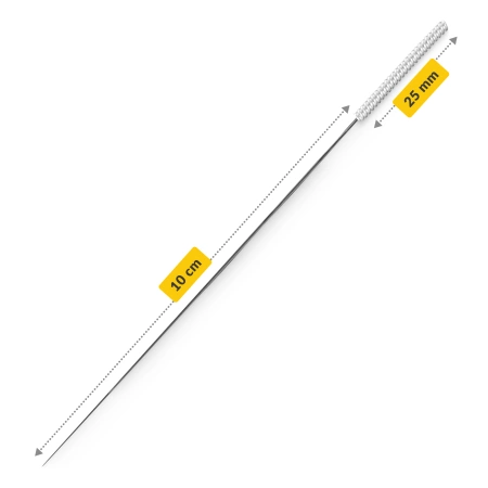 Vezetővel rendelkező akupunktúrás tűk, 100 db, 0,3 x 100 mm