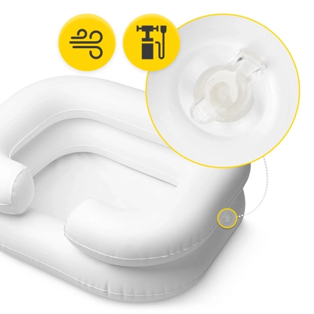 Felfújható ágyfürdő zuhanyzóval