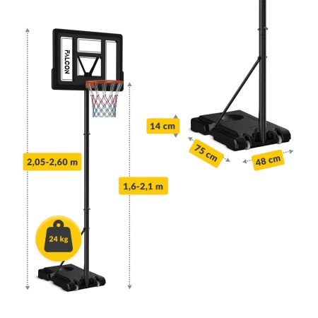 FALCON JUNIOR 2 mobil állítható kosárpalánk