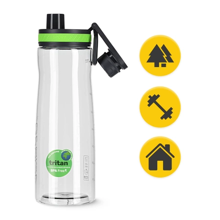 Sportkulacs, 850 ml, zöld