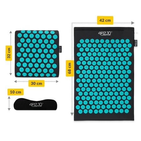 ERGO párnával ellátott akupresszúrás matrac, kék