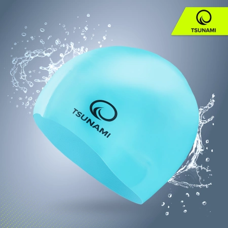 TSUNAMI gyermek úszósapka, kék