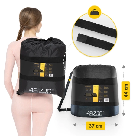 ERGO akupresszúrás matrac párnával, XL, fekete