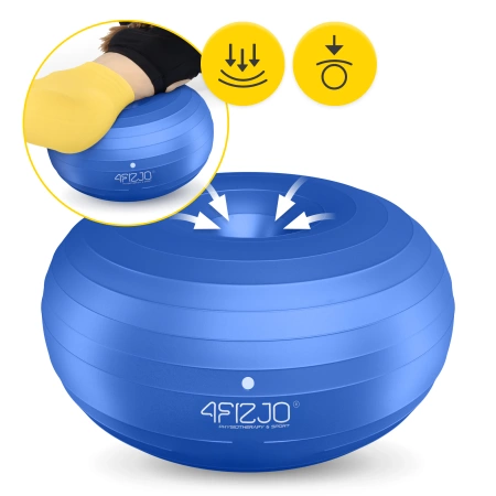 AIR BALL DONUT gimnasztikai labda, kék